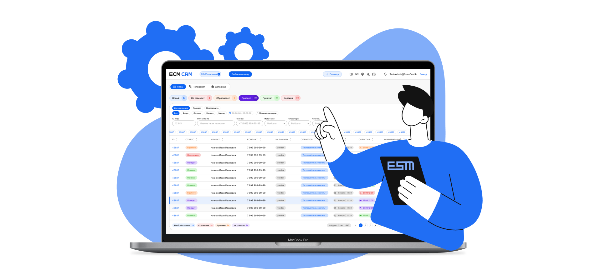 Все модули ESM CRM